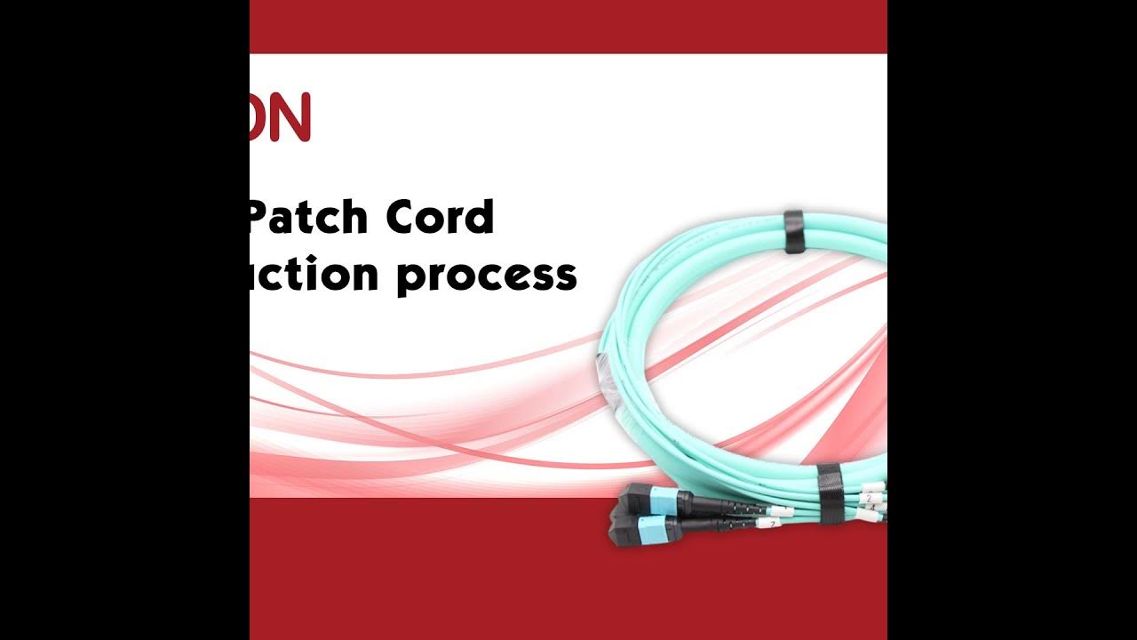 MPO patch cord production process YouTube