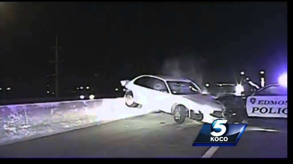 Edmond police release dash cam video from chase - YouTube