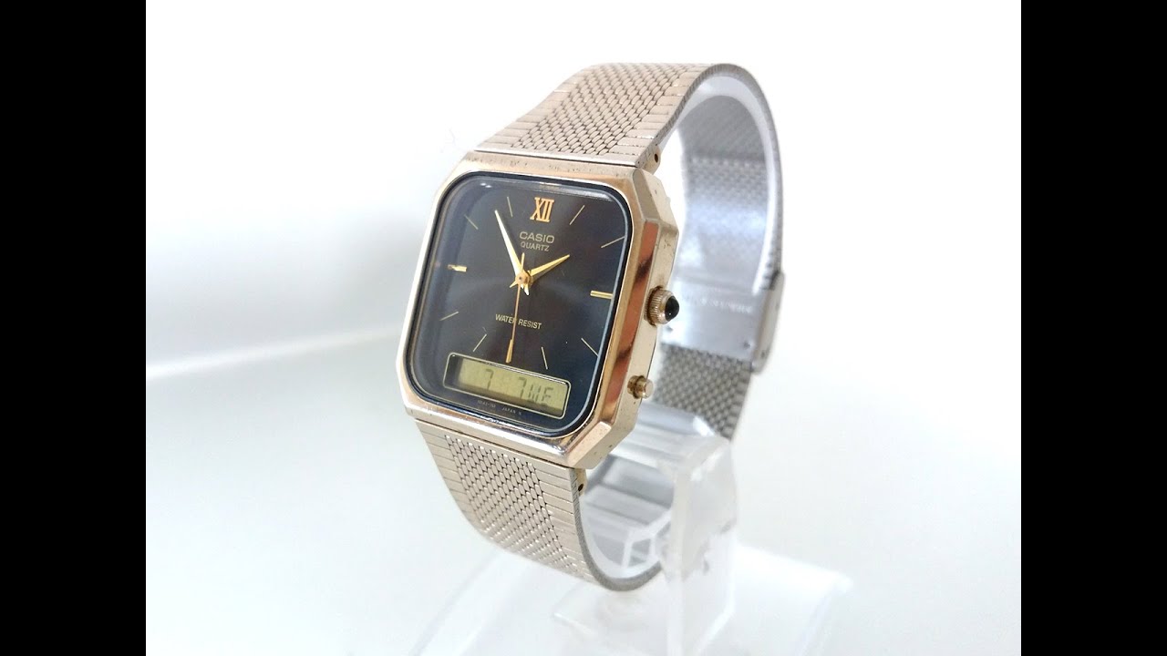 CASIO カシオ AQ-431 腕時計 アナデジ 電池新品】CASIO カシオ AQ-431 アナデジ デジアナ ヴィンテージ