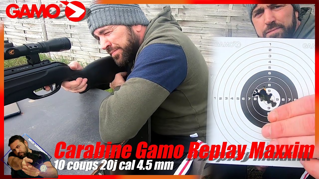 CARABINE À PLOMBS GAMO REPLAY 10 MAXXIM 19,9 Joules avec chargeur