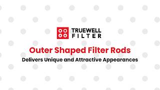 Outer Shaped Filter Rods with Shaped Acetate Flutes for Smoke Flow
