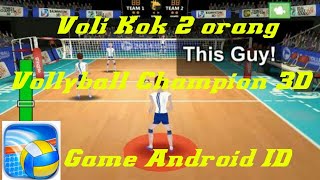 Volly kok 2 orang | Volleybal Championship 2014 | Game Android Indonesia screenshot 1