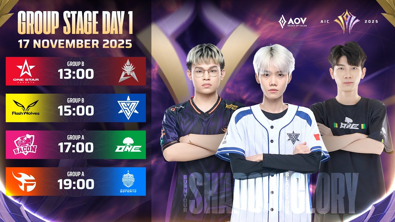 AOV AIC 2025 | Group Stage Day 1