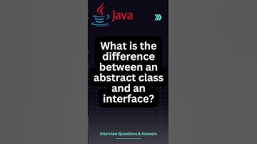 What is the difference between an abstract class and an interface in Java? #java #shorts  #coding