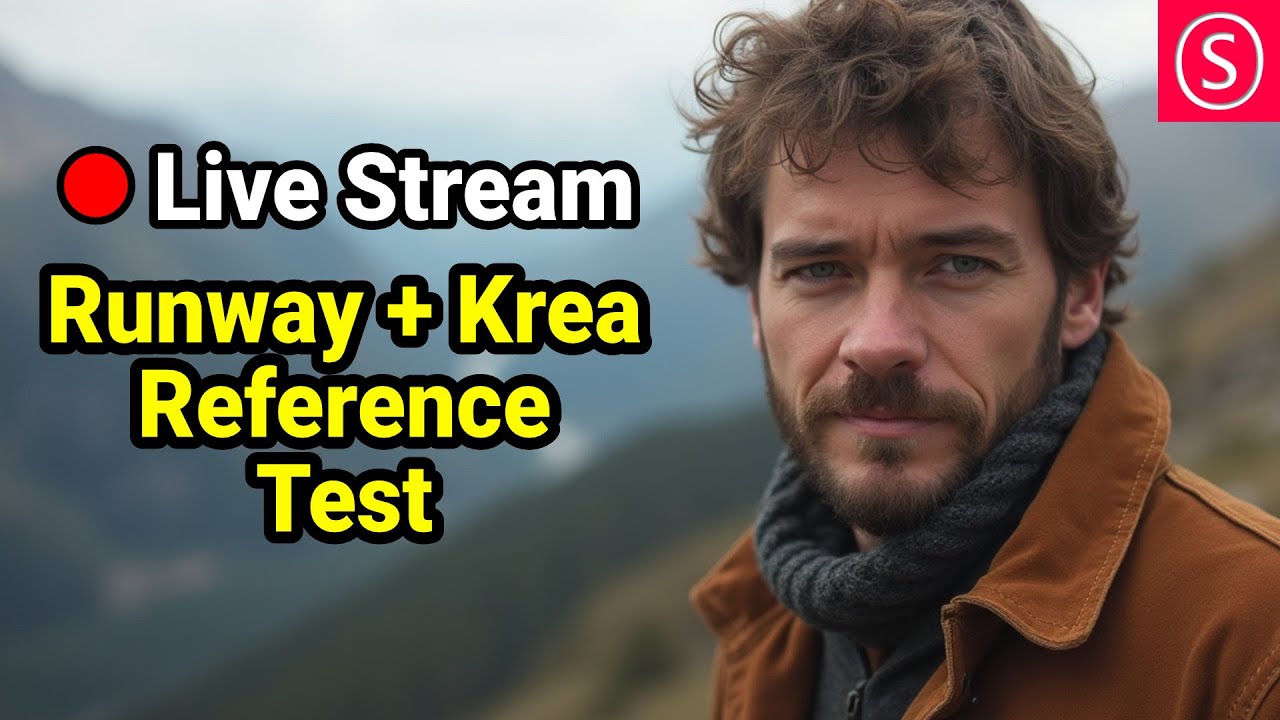 Runway and Krea reference  – Live Stream – Join me & Have Fun