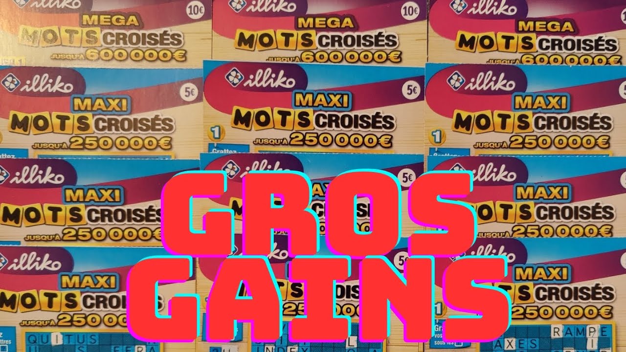 🛑 Grattage du 11 janvier 🔥 Gros gain avec 14 Maxi mot croisé et 3 méga