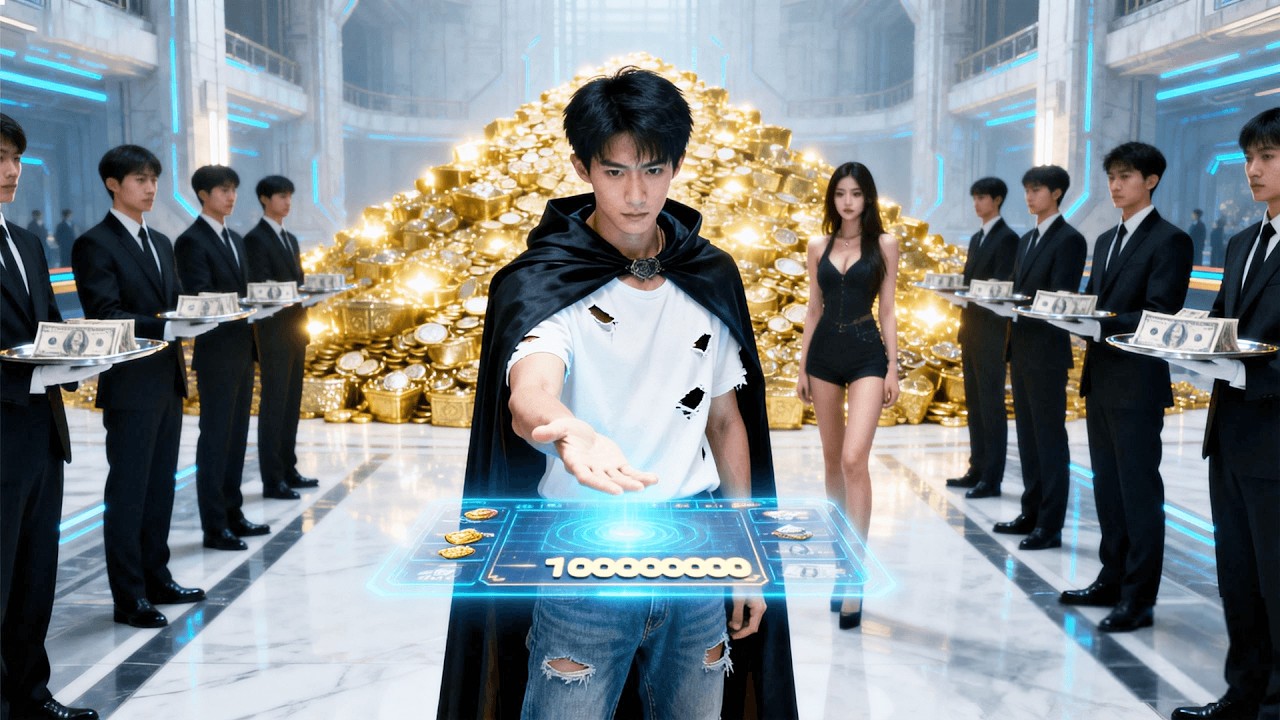 小夥因貧窮被拜金女無情拋棄，絕望下竟覺醒逆天能力－遊戲財富降臨現實！一秒成為億萬富翁！從此遊戲人生，命運逆轉！前女友跪著求復合！