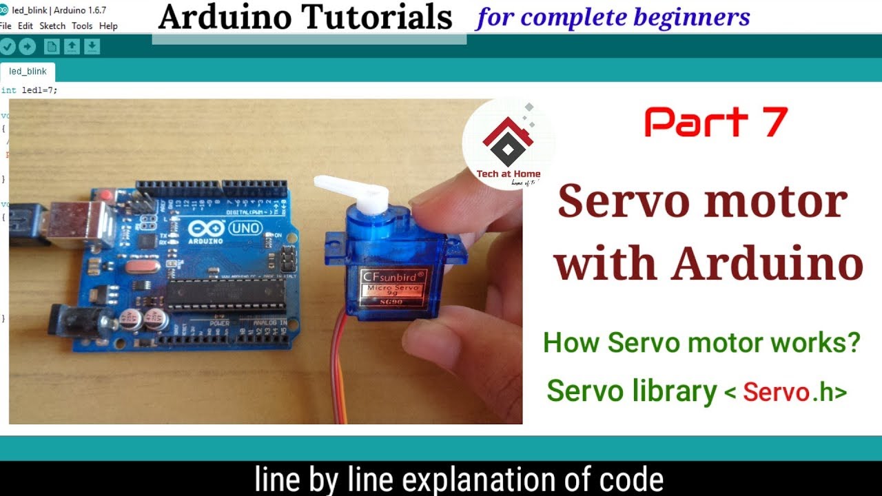 How to Control Servo Motor with Arduino, Full Explanation with Code and  Circuit