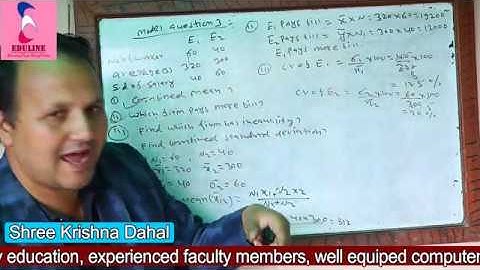 BBS 1st Year / Statistics/ Dispersion/ model / TU Old Question by shree krishna dahal