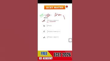 FREE ECET2026 Maths Classes 🚀 | Score High with Smart Tricks | Q-58 Fully Explained,#freeecet