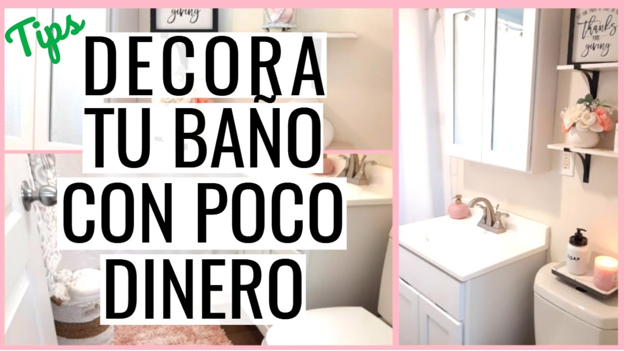 IDEAS PARA DECORAR Y ORGANIZAR TU BAÑO / DIY ELEGANTE CON POCO DINERO 