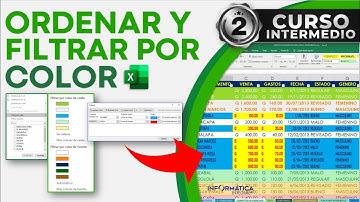 CÓMO ORDENAR Y FILTRAR POR COLOR EN EXCEL
