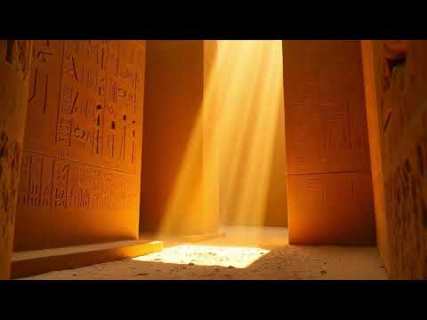 Sunlight Illuminates Ancient Egyptian Hieroglyphs | Free 4K Pyramid Interior