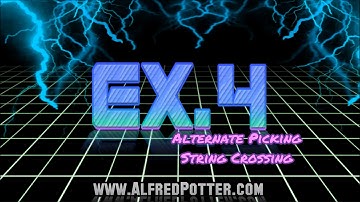 Lead Guitar Exercise #4 - Alternate Picking String Crossing