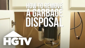 How to Remove a Garbage Disposal | HGTV