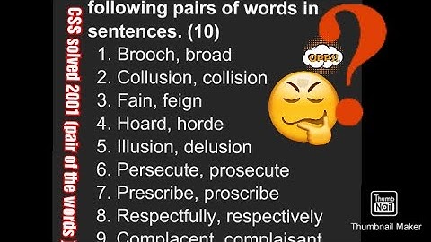 pair of words (fully solved css 2001)