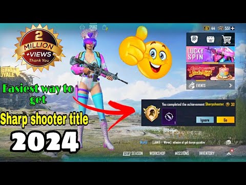 #Sharpshooter_title Easiest Method to Get Sharp shooter Title || Tips and tricks Pubg Mobile