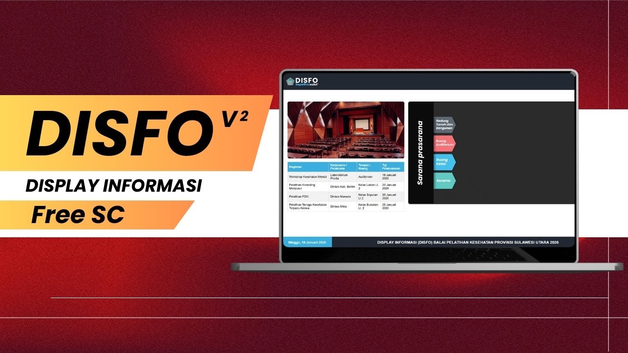 UPDATE DISPLAY INFORMASI (DISFO V2) #displayInformasi #sisteminformasi ...