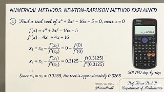 Numerical Methods: Newton Raphson's Method Explained with Examples | Engineering Mathematics