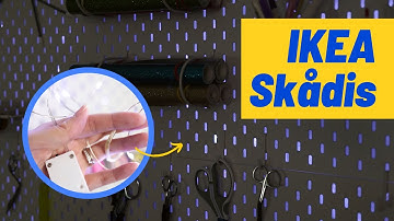 Seriously Easy Hack for IKEA Skådis Pegboard System | BACKLIGHTING