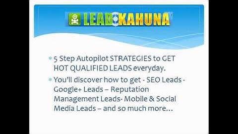 Lead  Generation Software Lead Kahuna