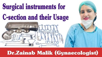 Surgical instruments of gynae and obs/c section instruments; uses #instruments #doctorzainabmalik