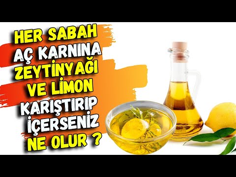 Zeytinyağı ve Limon Suyu Karıştırın. Sabah 1 bardak İçin. HERKES BU TARİFİ KULANIYOR.