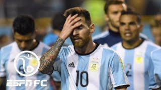 With argentina and barcelona star lionel messi in danger of missing
the 2018 world cup, espn fc crew wonders if can be considered best all
t...
