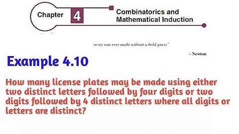 Class 11 Chapter 4 Combinatorics and Mathematical Induction Example 4.10