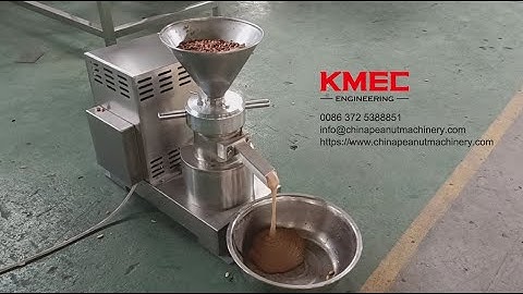 KMGR-70 Peanut Butter Grinding Machine Test Video | Commercial Nut Butter Maker