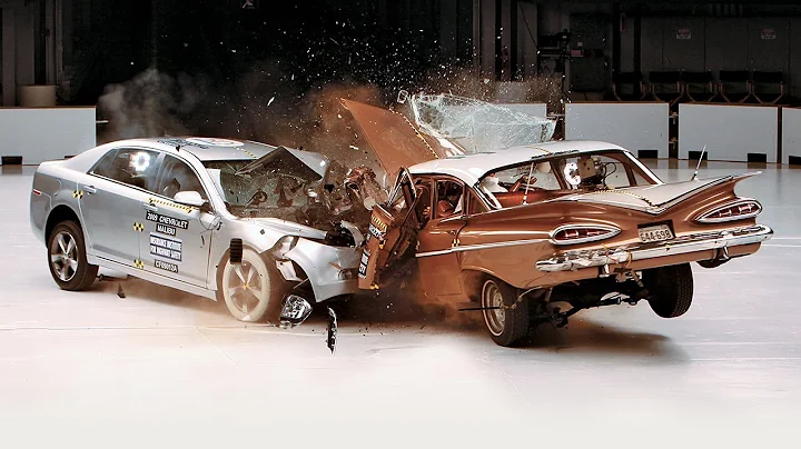 1959 Chevrolet Bel Air vs. 2009 Chevrolet Malibu IIHS crash test - DayDayNews