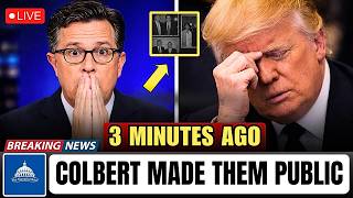 Colbert Read Trump's Own Words About Epstein From 2002 — Put Up 5 Photos and the Studio WENT SILENT