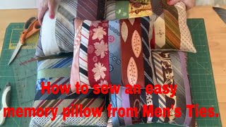 necktie pillow pattern