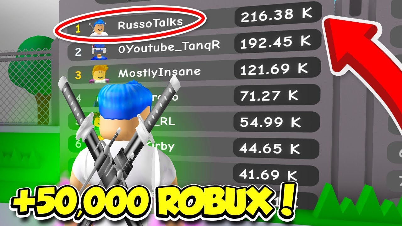 I Spent Over 50 000 Robux To Become Number One On Leaderboards In