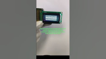 802-character dot-matrix liquid crystal display module#display