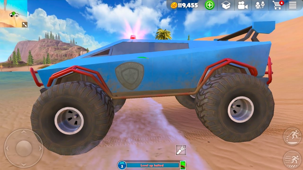 Ultimate Off-roading Tesla Monster Cyber Truck Hills Climb Helicopter Flight SIM - Android Gameplay.