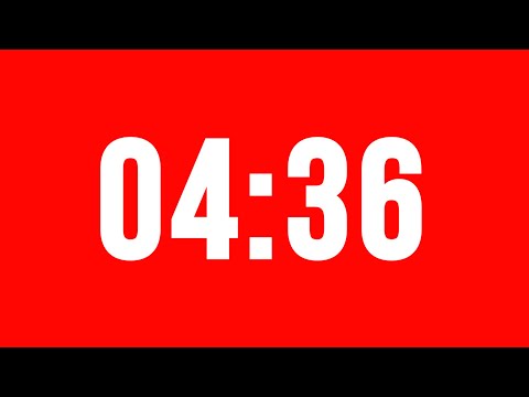 4 Minute 36 Second Timer With Alarm Without Music
