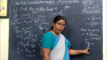 11th B-Maths [Part-290] Ex 2.6-4-I,ii Algebra Gomathi dharmarajan