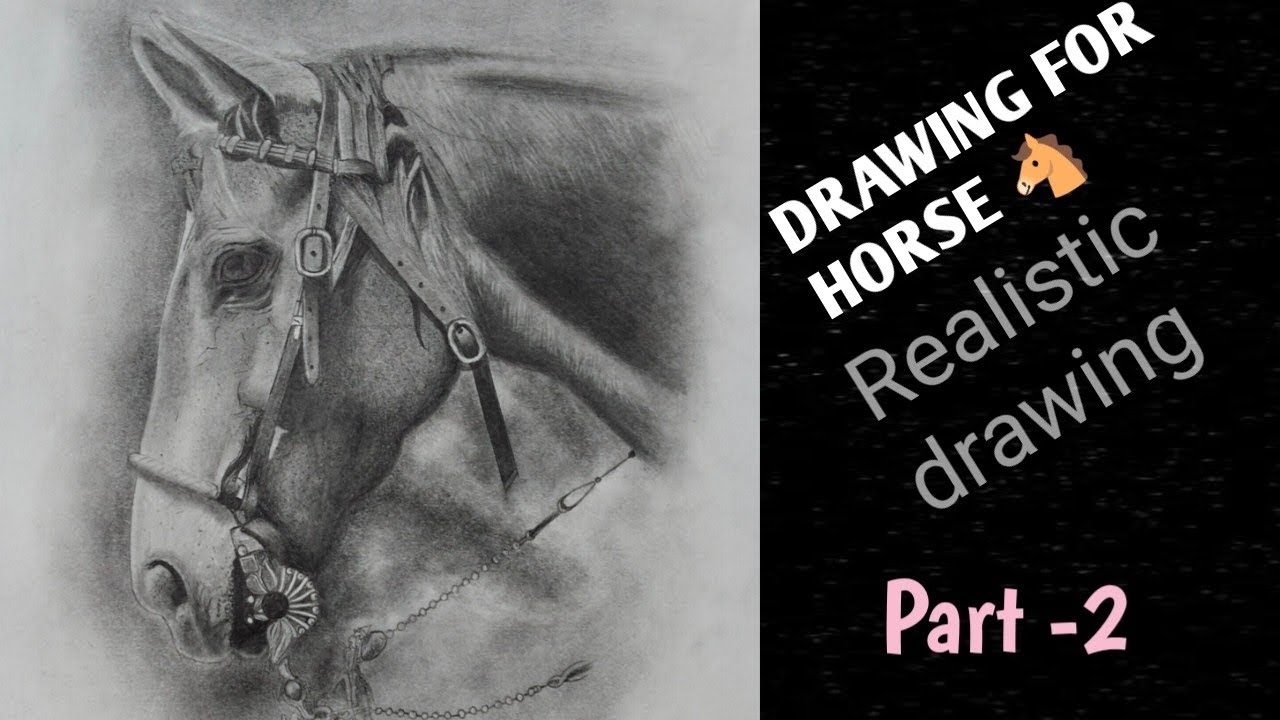  Foto zu horse drawing realistic 🐴 tutorial (timelips video) - YouTube 