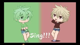 Deku VS Bakugo singing battle -ish? (Miku meme but its bakugou and deku)