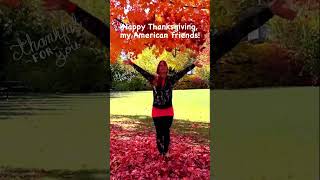 Happy Thanksgiving from Canada!🧡 #thanksgiving #autumnleaves #shortvideo