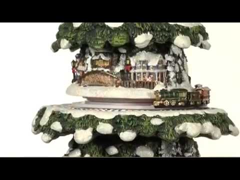 Thomas Kinkade Tabletop Christmas Tree, Thomas Kinkade Tree, Wonderland Express Christmas Tree