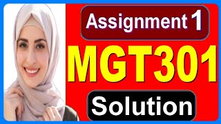 Mgt301assignment solution|| Mgt301 assignment spring 2020|| Mgt301 assignment solved|| student life