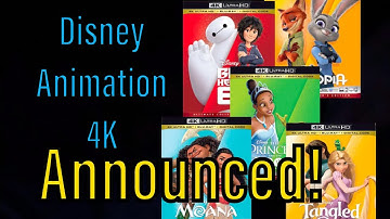 Tangled, Zootopia, Moana, Big Hero 6, Princess and the Frog 4K Announced!