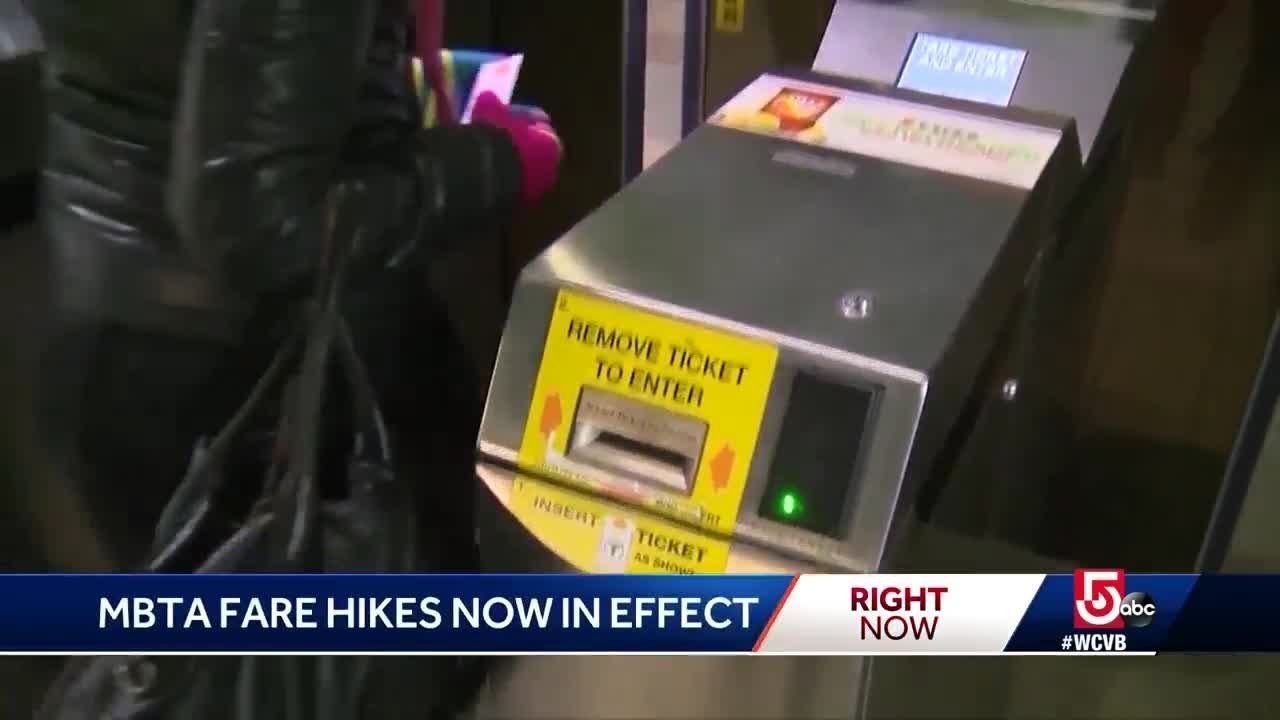 MBTA fare hikes go into effect today