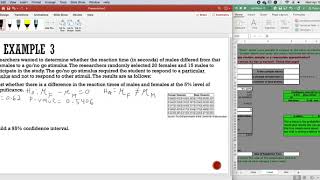 Section 10.2 Example 3 Inferences for Two Population Means