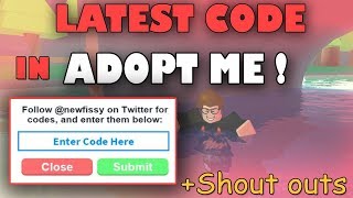 Roblox adopt me codes december