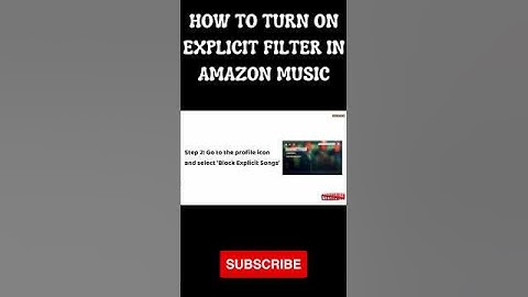 HOW TO TURN ON EXPLICIT FILTER IN AMAZON MUSIC #shortvideo #shorts #firetv #amazon