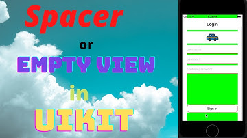 Add a Spacer inside a UIStackView in UIKit