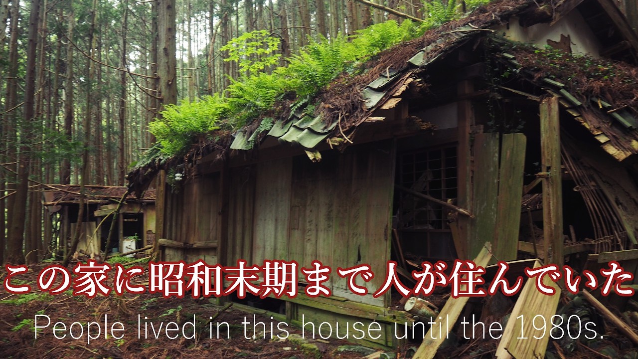 昭和30年代から60年代まで人が住んでいた痕跡がある集落 A village showing signs of habitation from the 1950s to the 1960s